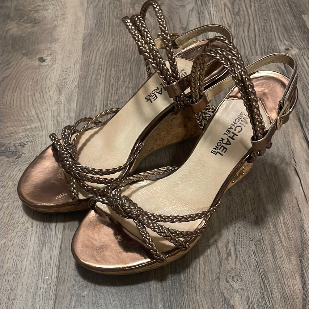 Michael Kors Women's Bronze Strappy Sandals